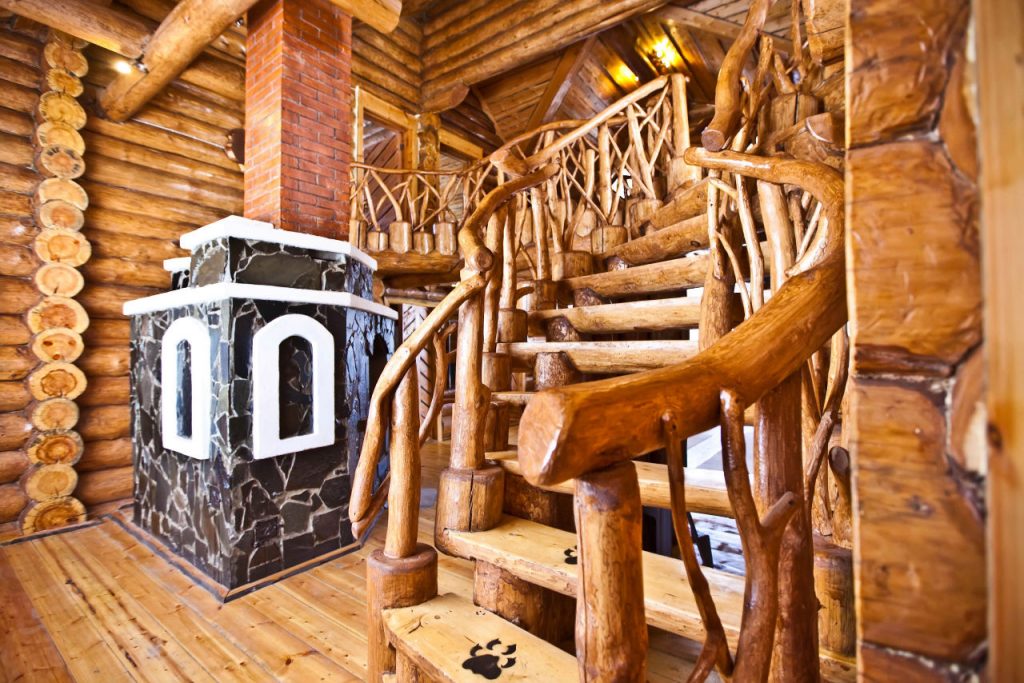 деревянный домик в карелии